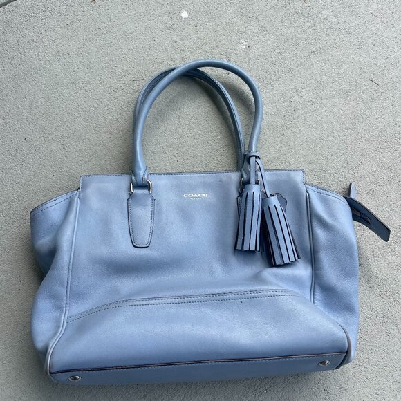 Authentic "BLUE" Coach Bag - Picture 1 of 7